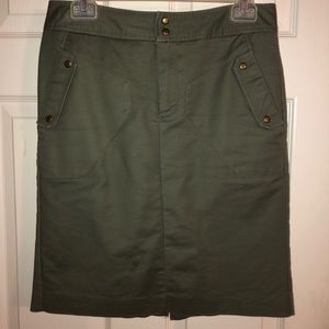 Olive skirt